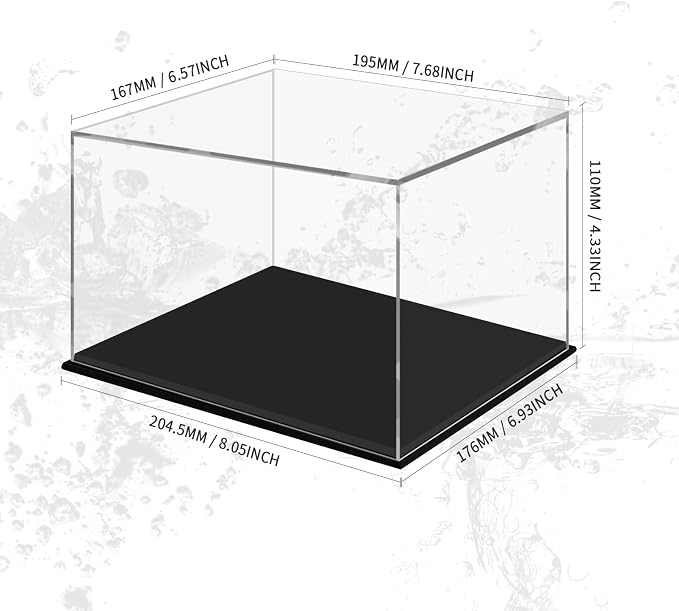 Clear Acrylic Display Case for Stationery & Toys, Dustproof Transparent Display Case for Collectibles, Action Figures, Pens, Markers, Building Blocks, Desktop Storage & Showcase