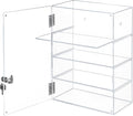 Acrylic Display Case with Lock – Acrylic Storage Chest for Figures, Collectibles, Jewelry, Expensive Items & More – Secure and Organized Storage (3.7" Adjustable)