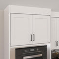 Furinno Shaker Wall Refrigerator Kitchen Cabinet with 2 Doors, Ready to Assemble, 24 D x 36 W x 24 H, White