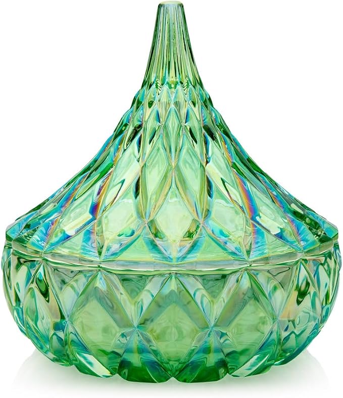 Godinger Hershey Candy Dish, Chocolate Dish, Crystal Decor (Green) Living Room & Dining Room Decor