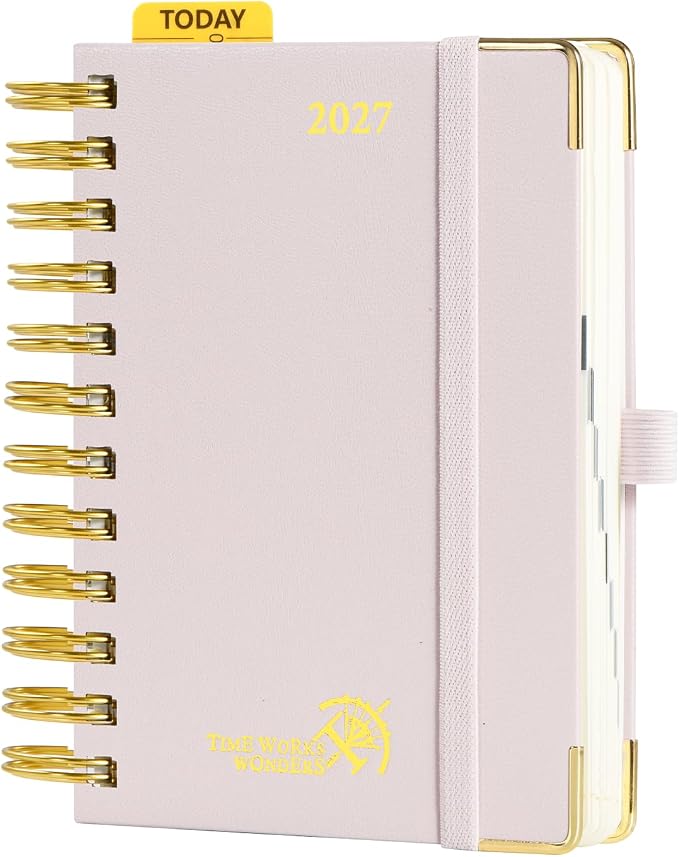 POPRUN 2027 Daily Planner One Page Per Day, 4.25" x 6.25" Small Calendar