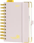 POPRUN 2027 Daily Planner One Page Per Day, 4.25" x 6.25" Small Calendar