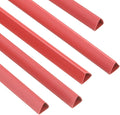 PATIKIL 100Pcs Binding Bars, 10mm Binding Bars Slide Grip 70 Sheets Capacity A4 Size Report Binder Triangle Presentation Binder for Report Cover Resume, Red