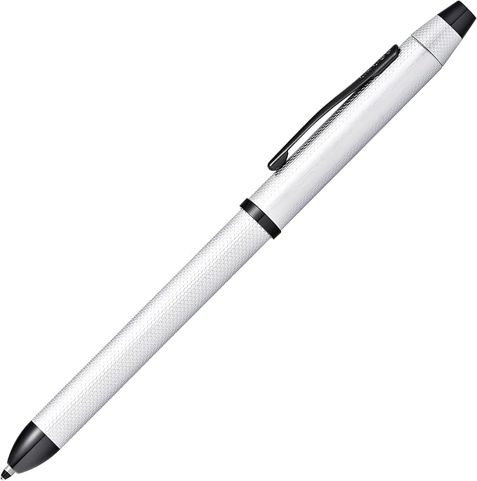 Cross Tech3+ Brushed Chrome PVD Multifunction Pen, Black Ink