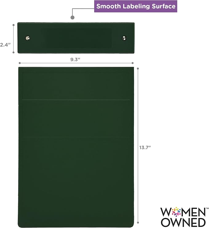 Carstens 2-Inch Heavy Duty 3-Ring Binder - Top Opening, Forest Green, Durable Plastic, No-Gap Rings, Waterproof Cover, No Pockets, Holds 300 Letter Sheets, BPA-Free, Made in USA (5870-3R), Case of 16