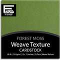 Forest Moss—12x12 Textured Cardstock | 80lb Textured Green Scrapbook Paper | Premium Cardstock for Cricut Cutting | 25 Sheets