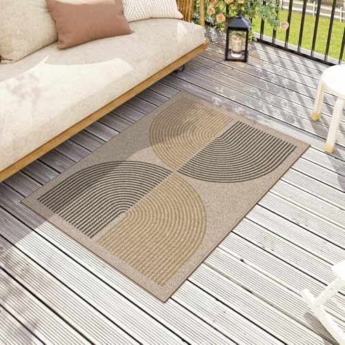 Lahome Rainbow Muddy Mats for Indoor, 32"x48" Indoor Outdoor Front Door Mat
