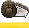Brady Authentic (M21-375-C-342-YL) PermaSleeve Heat Shrink Tubing for Control / Electrical Panels, Wire Harness, BlackonYellow- For M210, M210-LAB, M211, BMP21-PLUS and BMP21-LAB Printers, .645"W 7'L