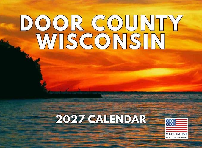 Door County Wisconsin Calendar 2027 Monthly Wall Calender 12 Month