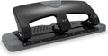 Swingline 3 Hole Punch, 20 Sheet Capacity Three Hole Puncher 3 Ring, Paper Punch, SmartTouch Low Effort, Black & Silver (74133) (Pack of 6)