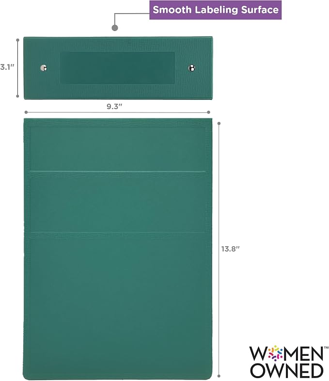 Carstens 3-Inch Heavy Duty 3-Ring Binder - Top Opening, Teal, Durable Plastic, Precision No-Gap Rings, Waterproof Cover, No Pockets, Holds 400 US Letter Sheets, BPA-Free, Made in USA (1715-3R)