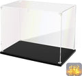 KOLIPI Acrylic Display Case for Collectibles, Clear Display Box 14x9x11 in | Plexiglass Box for Lego Figures Dolls Models, Dustproof Protection, Stable and Stackable, Assembly Required