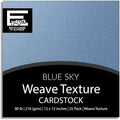 Blue Sky—12x12 Textured Cardstock | 80lb Textured Blue Scrapbook Paper | Premium Cardstock for Cricut Cutting | 25 Sheets