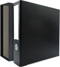 3-Ring Premium Binder & Slip Case - Black, by Bindertek | 3" Spine Width, 525 Sheet Capacity, 2" D-Rings, Linen-Textured Covers, Steel Reinforced Edges