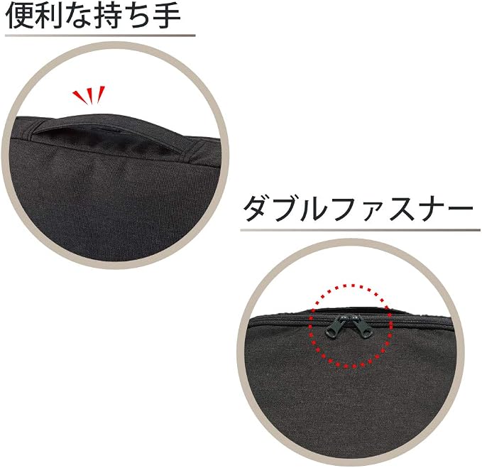 KOKUYO Pencil Case Pouch, Haco-Biz Standing Pen Pouch Bag, Foldable Stand up Pencil Holder Organizer, Large Capacity Portable Pencil Box for Office Supplies, Indigo Blue