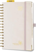 POPRUN Daily Planner 2026-2027 One Page Per Day, Calendar Book 6" x 8.5"