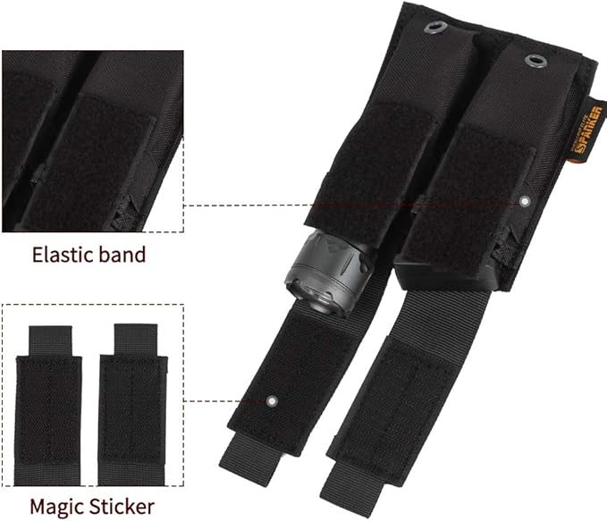 EXCELLENT ELITE SPANKER Molle Single/Double Pistol Mag Pouch Tactical Magazine Pouch Tool Organizer Holder