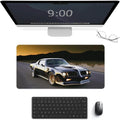 Classic American Muscle Car Mouse Pad Gaming Cool Mousepad Large Computer Desk Pad Mat with Non-Slip Rubber Base Vintage Office Desk Accessories 23.6" X 11.8"