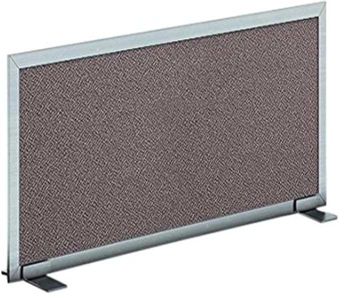 OBEX Acoustical Free Standing Privacy Screen, Cubicle Accessories Desk Privacy Panel, Desk Dividers for Office, Office Furniture Partitions Portable Sound Proof Dividers, 24" x 48", Slate