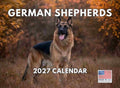 German Shepherd Calendar 2027 Monthly Wall Calender GSD Shepard Gifts 12 Month