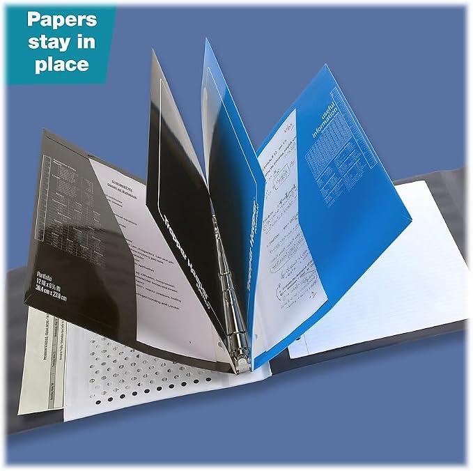 Mead Trapper Keeper Binder, Retro Design, 1 Inch Binder with Folders and Pockets, Holds 8-1/2" x 11" Paper, Shapes (260038CQ1-ECM)