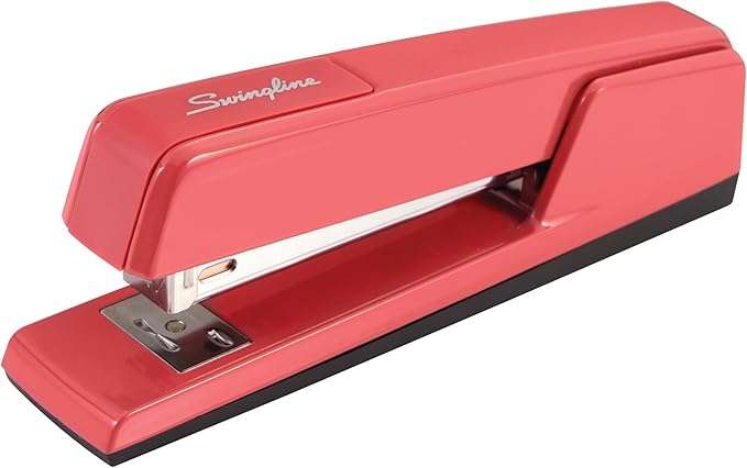 Swingline Stapler, 30 Sheet Capacity, 747 Classic Desktop Stapler, Jam Free, Metal, Rose Clay (74718)