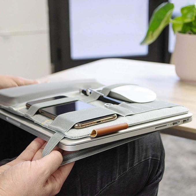 FOLD Portable TECH Organizer attachable to your Devices | Desk Sleeve | Gadget case | Working from Home Essentials | Laptop accessories | Backpack Insert | Portfolio |