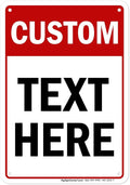 Custom Sign, Custom Sign for Business, Indoor/Outdoor use. 7x10 Inches, Rust Free .040 Aluminum, Fade Resistant, Made in USA by My Sign Center (Header)