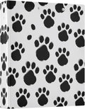 3 Ring Binder Black Paws Print 1.5" Round Ring Binders View Binder with 200 Sheet for Kids School Supplies Women Men Office, 1 Pack