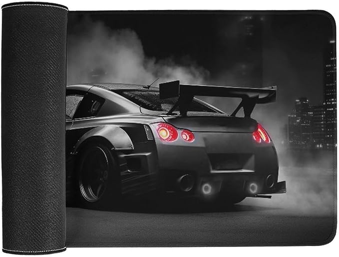 Car Gaming Mouse Pad Large Mousepad Z350 JDM Car Racing Cool Desk Mat for Keyboard and Mouse Mat Non-Slip Rubber Desk Pad 30x60cm, Style