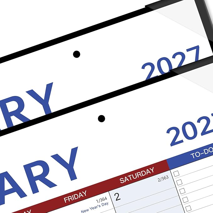 2027 Calendar - 2027 Desk Calendar, 22" x 17", Jan.2027 - Dec.2027