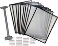 Ultimate Office ADD-ON for AdjustaView EXPANDABLE Desk Organizers, BK Pkts | No Tools Required! Add 10 EZ-Load Color Pockets - (20 Additional Sheets) to Your AdjustaView EXPANDABLE Organizer at Anytime