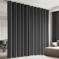 Cbsroro Room Divider Blackout Curtain Track Curtains Wall Dividers Panels Screen for Living Rooms Bedroom Office Privacy Partition Separation, W120 × L84 Inch,1 Panel, Black