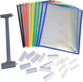 Ultimate Office ADD-ON for AdjustaView EXPANDABLE Desk Organizers, CL Pkts | No Tools Required! Add 10 EZ-Load Color Pockets - (20 Additional Sheets) to Your AdjustaView EXPANDABLE Organizer at Anytime