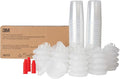 3M PPS (Original Series) Paint Spray Gun Cup Lids and Liners Kit, 16112 | 13.5 oz; Midi; 200-micron Filter; 50 Disposable Lids and Liners; 20 Sealing Plugs; Use w/ Paint Gun for Cars, Furniture, Home