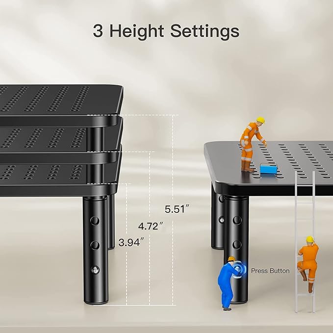 HUANUO Monitor Stand, Monitor Riser for Desk