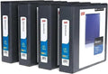 Staples 2" 3-Ring View Binder, D-Ring, Black, 4/Pack