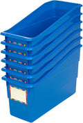Really Good Stuff Durable Book & Binder Holders - 6 Pack – Blue