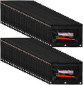 YoeeJob 60 Pack Zipper Pencil Pouch for 3 Ring Binder with Clear Window for School and Office Supplies (Black)