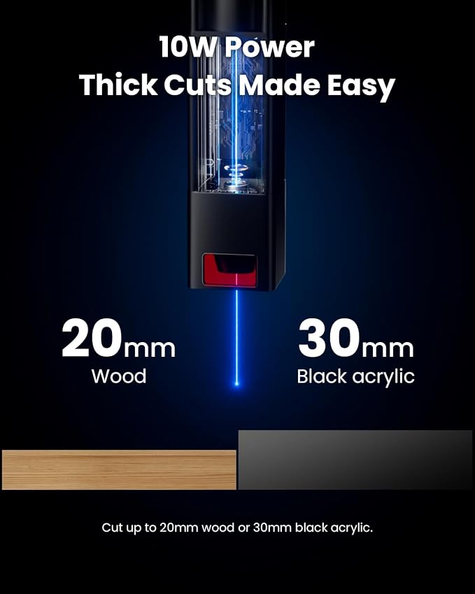 LONGER RAY5 Laser Engraver,1000mW Laser Cutter with WiFi APP Control