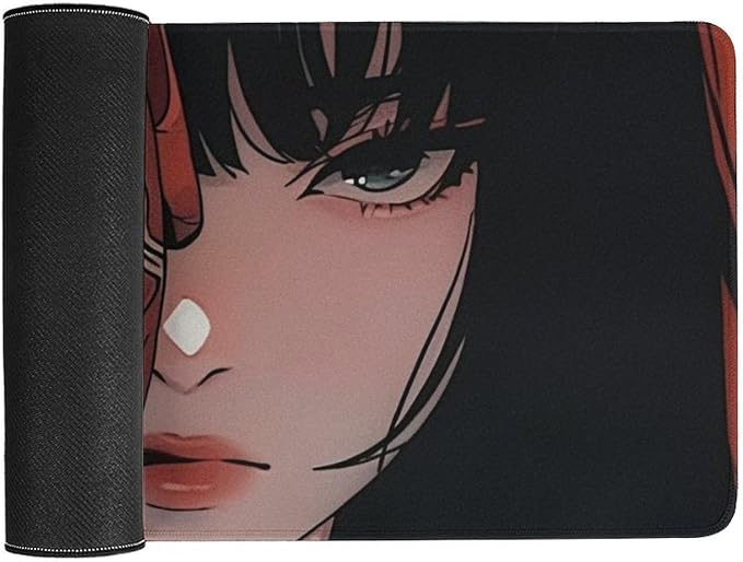 Aesthetic Japanese Anime Girl Samurai Woman Mouse Pad Gaming Large Non-Slip Rubber Desk Mat Keyboard Computer Pad for Home Office 30x60cm