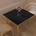 Zinkooat Desk Cover Protector - Used for Square Table Waterproof and Easy to Clean Good Flatness Easy to Used for Dining Table(Black+Black 44x44)