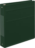Carstens 1.5-Inch Heavy Duty 3-Ring Binder - Side Opening, Forest Green, Durable Plastic, Precision No-Gap Rings, Waterproof Cover, No Pockets, Holds 250 Letter Sheets, BPA-Free, Made in USA (2041-3R)