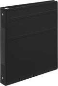 Carstens 1-Inch Heavy Duty 3-Ring Binder - Side Opening, Black, Durable Plastic, Precision No-Gap Rings, Waterproof Cover, No Pockets, Holds 125 US Letter Sheets, BPA-Free, Made in USA (8719-3R)