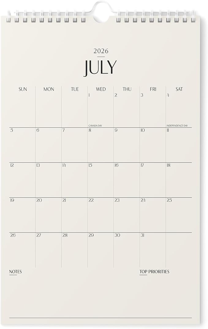 Karto Wall Calendar 2026-2027 11x17 in - Beige 2.0