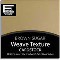 Brown Sugar—12x12 Textured Cardstock | 80lb Textured Brown Scrapbook Paper | Premium Cardstock for Cricut Cutting | 25 Sheets