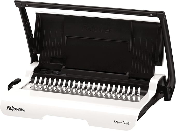 Fellowes Star+ Comb Binding Machine, Classroom Must-Haves Manual Binder, 15-Sheet Punch Capacity, Perfect for School Supplies & Classrooms (5006501)