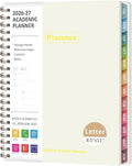 Planner 2026-2027, Academic Weekly and Monthly Calendar Planner, July 2026 - June 2027, Hardcover Spiral Agenda Book, School Supplies for Teacher Student - Letter Size(8.5" x 11")