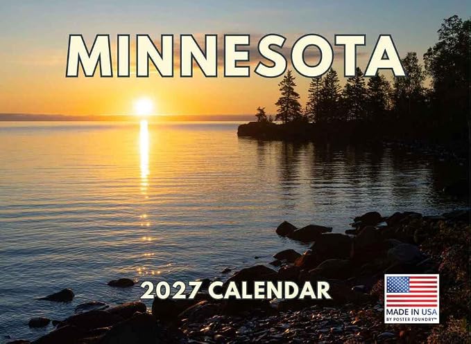 Minnesota Calendar 2027 Monthly Wall Calender 12 Month