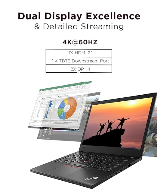 Lenovo ThinkPad Universal Thunderbolt 4 Dock | 4 Displays | 100W Charge